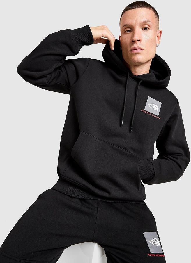 The North Face Fine Box Hoodie Zwart- Heren Zwart