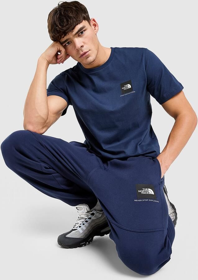 The North Face Fine Box Logo Joggers Blauw- Heren Blauw