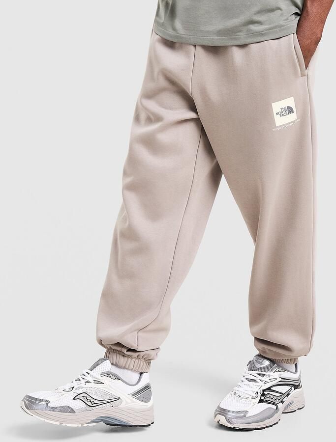 The North Face Fine Box Logo Joggers Crème- Heren Crème