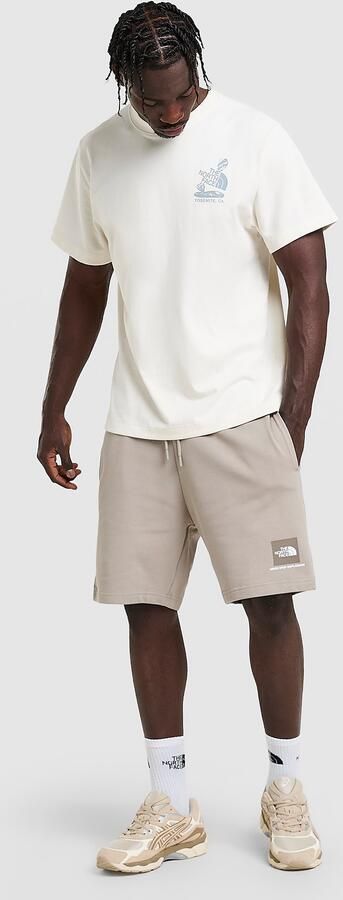The North Face Fine Box Logo Shorts Beige- Heren Beige