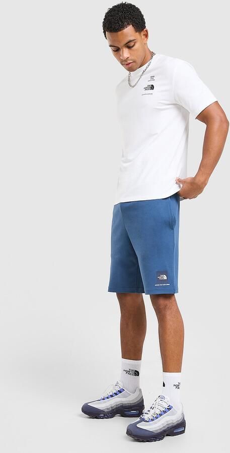 The North Face Fine Box Logo Shorts Blauw- Heren Blauw