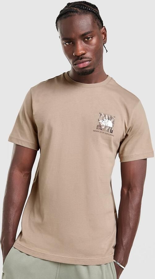 The North Face Fine Box Logo T-Shirt Beige- Heren Beige