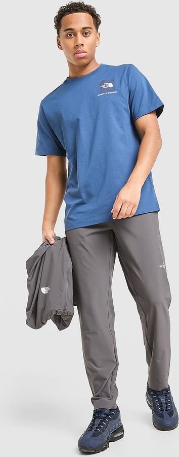 The North Face Fine Box Logo T-Shirt Blauw- Heren Blauw