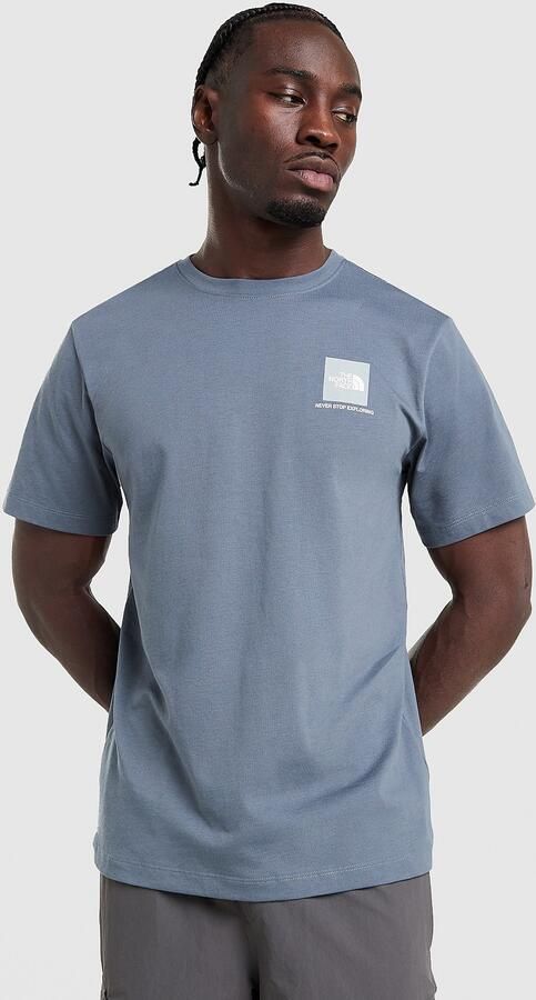 The North Face Fine Box Logo T-Shirt Grijs- Heren Grijs