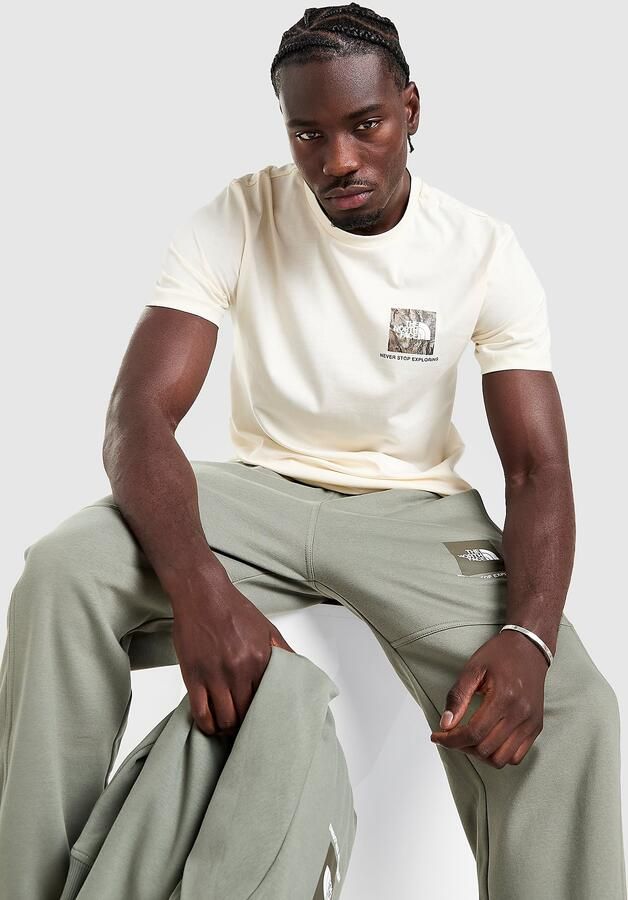 The North Face Fine Box Logo T-Shirt Wit- Heren Wit