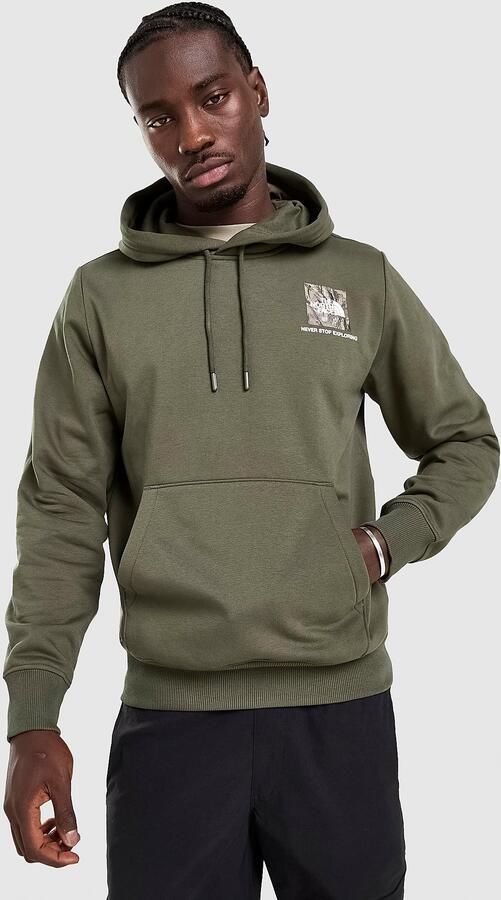 The North Face Fine Box Overhead Hoodie Groen- Heren Groen