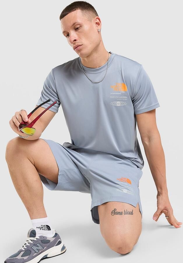 The North Face Graphic Reaxion Shorts Grijs- Heren Grijs