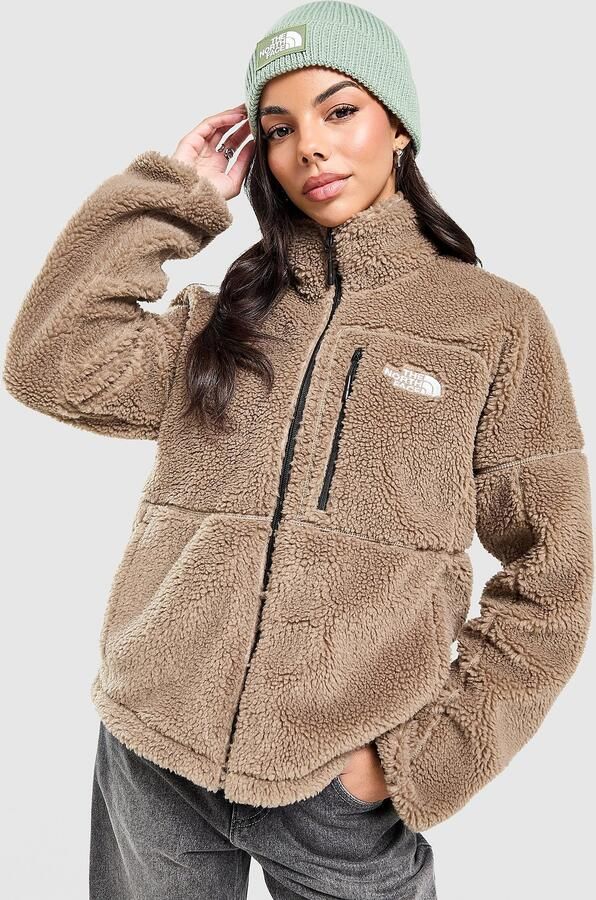 The North Face Hangita High Pile Full Zip Fleece Bruin- Dames Bruin