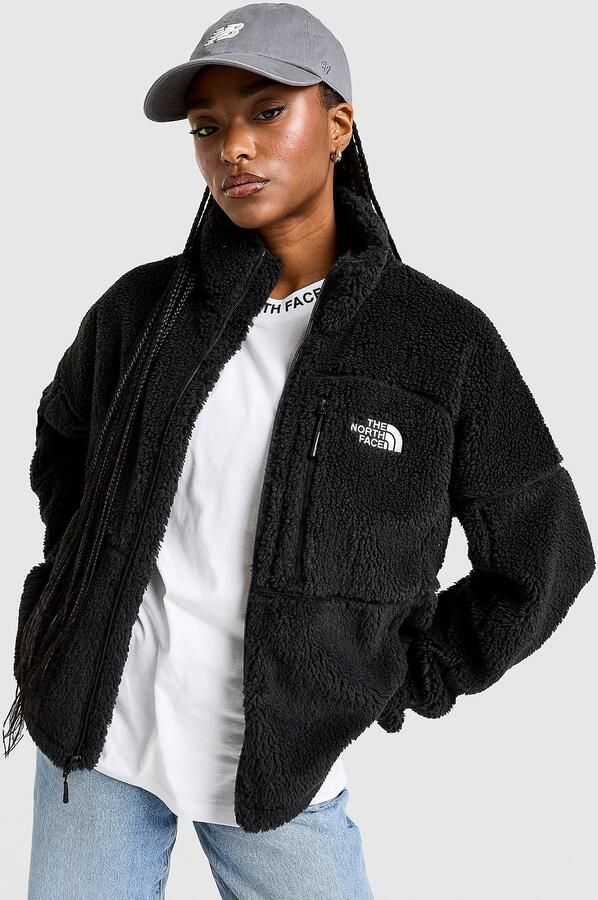 The North Face Hangita High Pile Full Zip Fleece Zwart- Dames Zwart