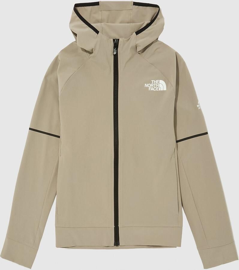 The North Face Mountain Athletic Woven Full Zip Hoodie Junior Beige