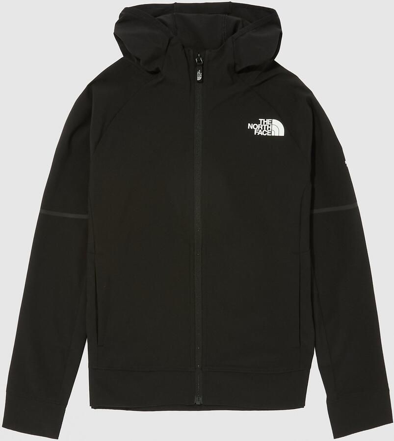 The North Face Mountain Athletic Woven Full Zip Hoodie Junior Zwart