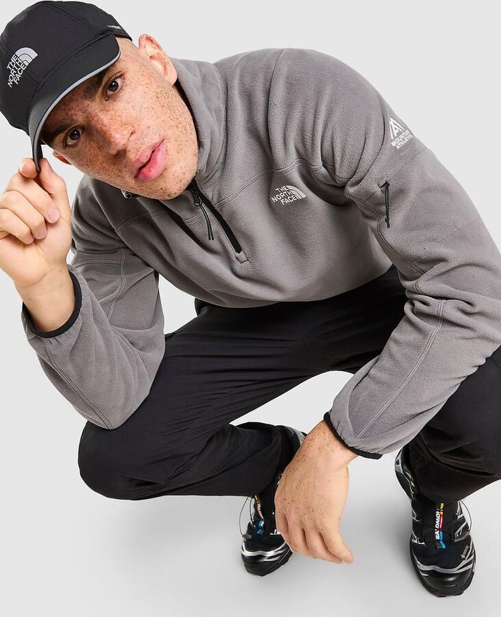 The North Face Mountain Athletics 1 4 Zip Glacier Fleece Top Grijs- Heren Grijs