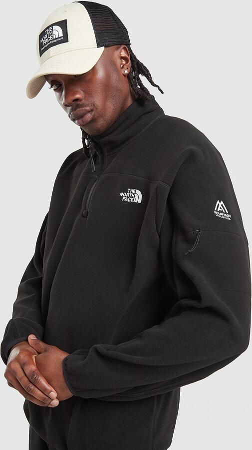 The North Face Mountain Athletics 1 4 Zip Glacier Fleece Top Zwart- Heren Zwart
