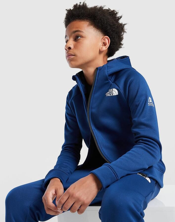 The North Face Mountain Athletics Full Zip Hoodie Junior Blauw