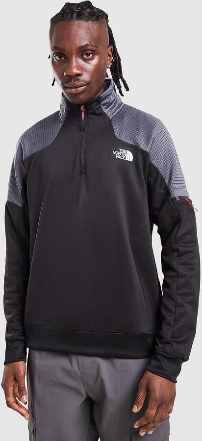 The North Face Mountain Athletics Ply 1 4 Zip Zwart- Heren Zwart