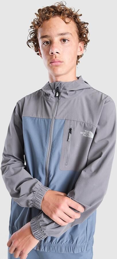 The North Face Never Stop Woven Full Zip Jacket Junior Grijs Kind Grijs