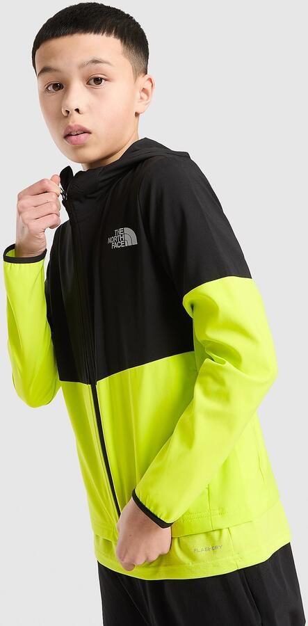 The North Face On Trail Colour Block Windbreaker Jacket Junior Zwart