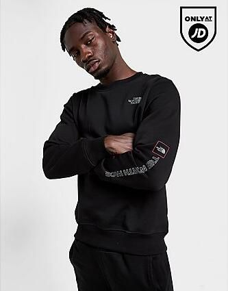The North Face Outline Crew Sweatshirt Zwart- Heren Zwart - Foto 2