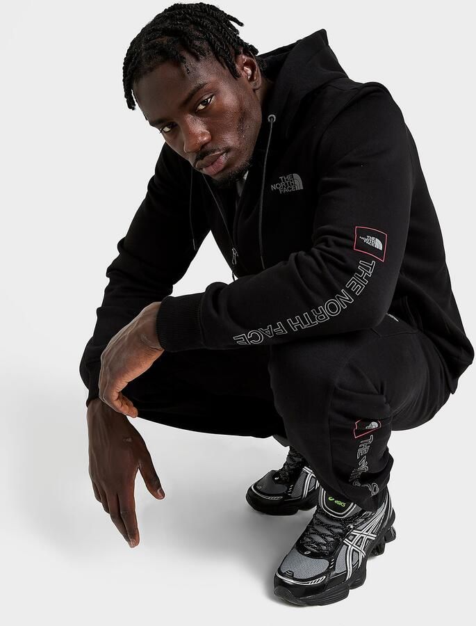 The North Face Outline Full Zip Hoodie Zwart- Heren Zwart