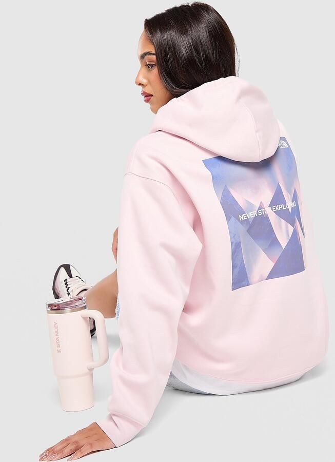 The North Face Peaks Graphic Hoodie Roze- Dames Roze