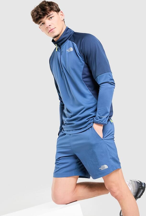The North Face Performance 1 4 Zip Top Blauw- Heren Blauw
