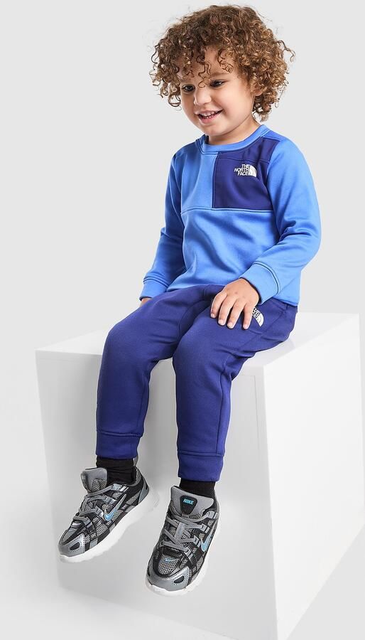 The North Face Perfor ce Poly Crew Tracksuit Infant Blauw Kind Blauw