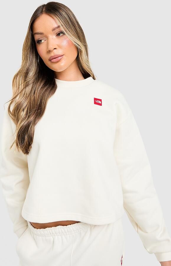 The North Face Red Box Crew Sweatshirt Wit- Dames Wit