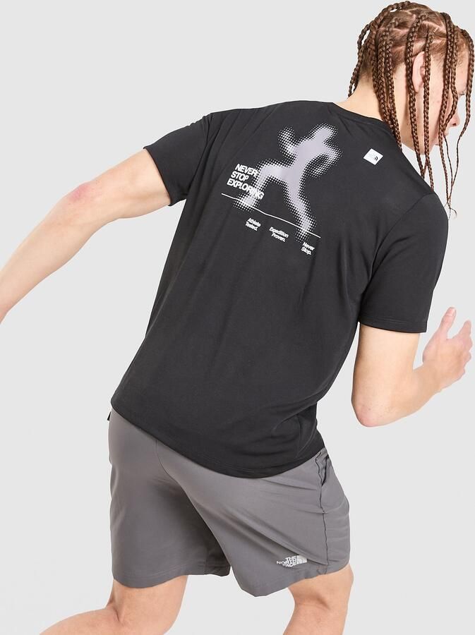 The North Face Runner T-Shirt Zwart- Heren Zwart