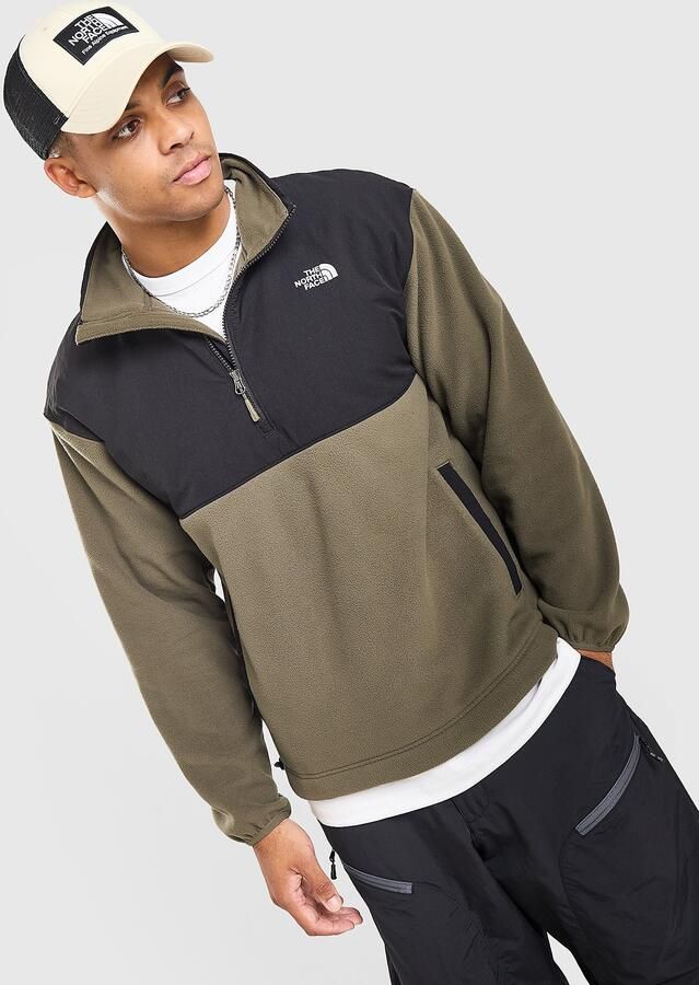 The North Face Samari 1 4 Zip Fleece Sweatshirt Groen- Heren Groen
