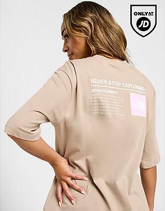 The North Face Seven Summits Oversized T-Shirt Brown- Dames Brown