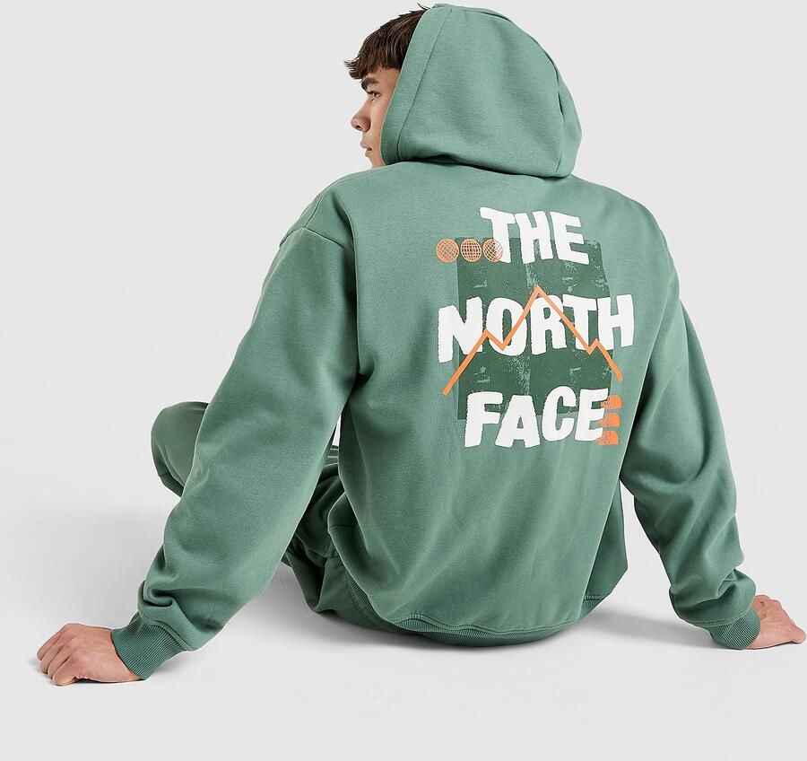 The North Face Sorbetta Oversized Full Zip Hoodie Groen- Heren Groen