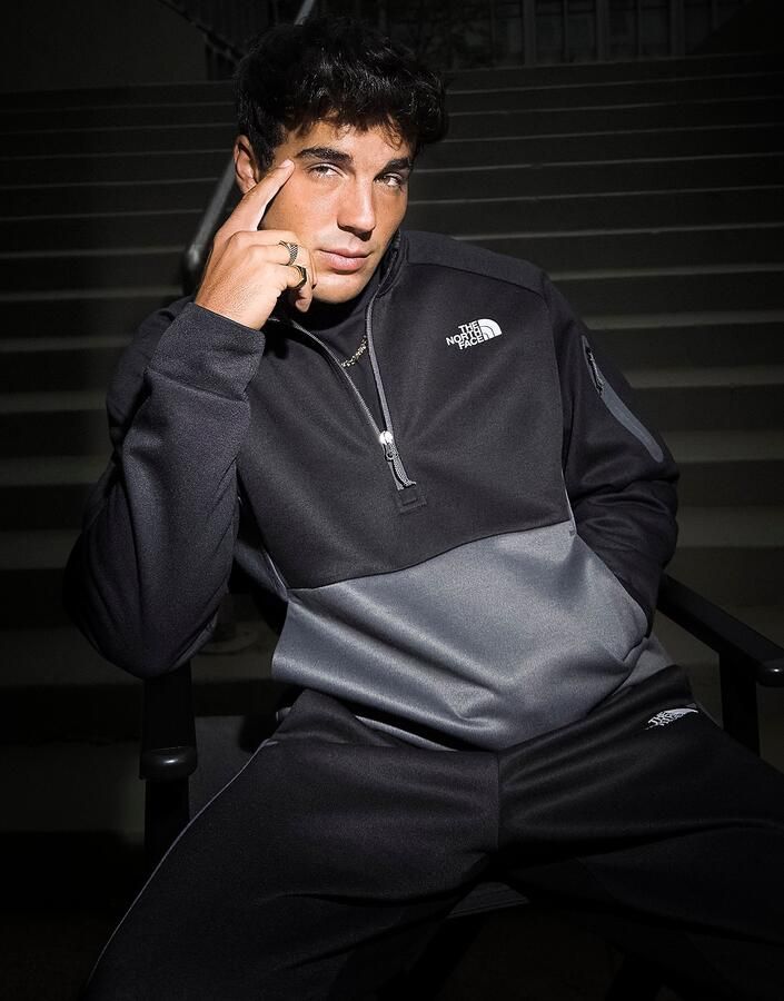 The North Face Tek 1 2 Zip Top Grijs- Heren Grijs