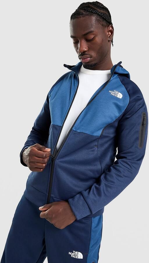 The North Face Tek Full Zip Hoodie Blauw- Heren Blauw