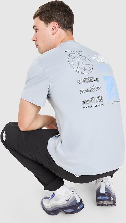 The North Face Topographic Energy T-Shirt Grijs- Heren Grijs
