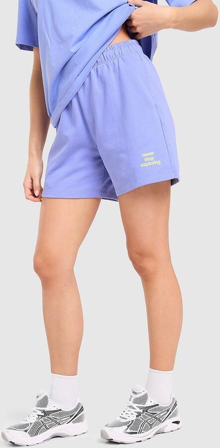 The North Face Wave Multi Logo Shorts Blauw- Dames Blauw