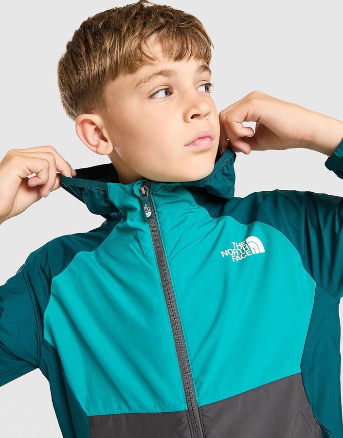 The North Face Windbreaker Jacket Junior Blauw Kind Blauw