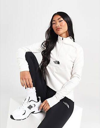 The North Face Warm 1 4 Zip Top White- Dames