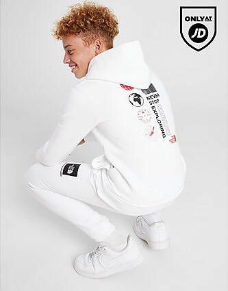 The North Face World Graphic Hoodie Junior White