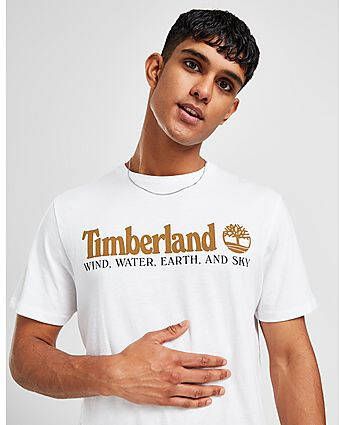 Timberland Wind Water Earth Sky Linear T-Shirt White- Heren