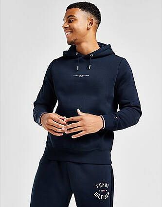 Tommy Hilfiger Centre Logo Hoodie Navy- Heren