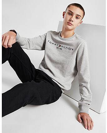 Tommy Hilfiger Essential Crew Sweatshirt Junior Grey