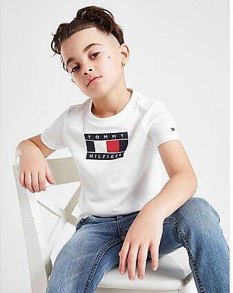 Tommy Hilfiger Large Flag Logo T-Shirt Children White Kind