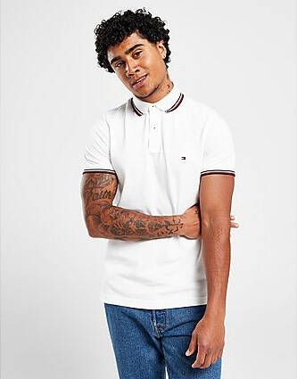 Tommy Hilfiger Tipped Polo Shirt White- Heren