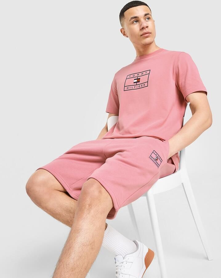 Tommy Hilfiger Graphic Shorts Roze- Heren Roze