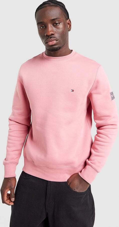 Tommy Hilfiger Small Logo Sweatshirt Roze- Heren Roze
