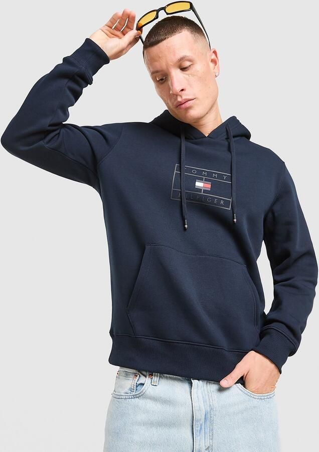 Tommy Hilfiger Tommy Overhead Hoodie Blauw- Heren Blauw