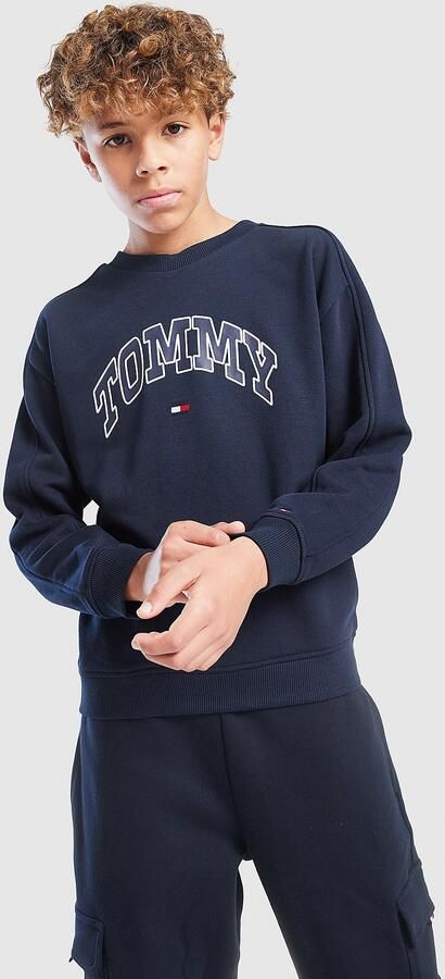 Tommy Hilfiger Varsity Print Crew Sweatshirt Junior Blauw Kind Blauw - Foto 4