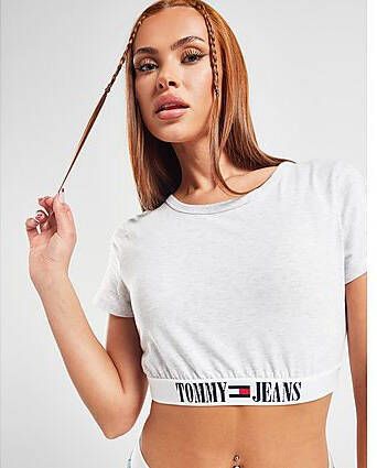 Tommy Jeans Crop T-Shirt Grey- Dames