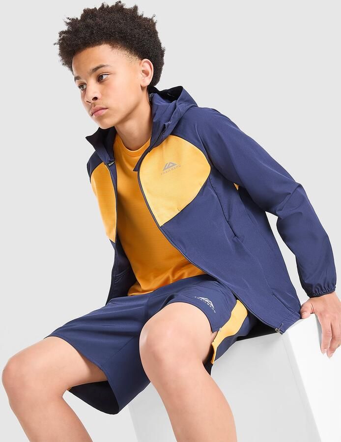 Trailberg Cloud Colour Block Windbreaker Jacket Junior Blauw Kind Blauw