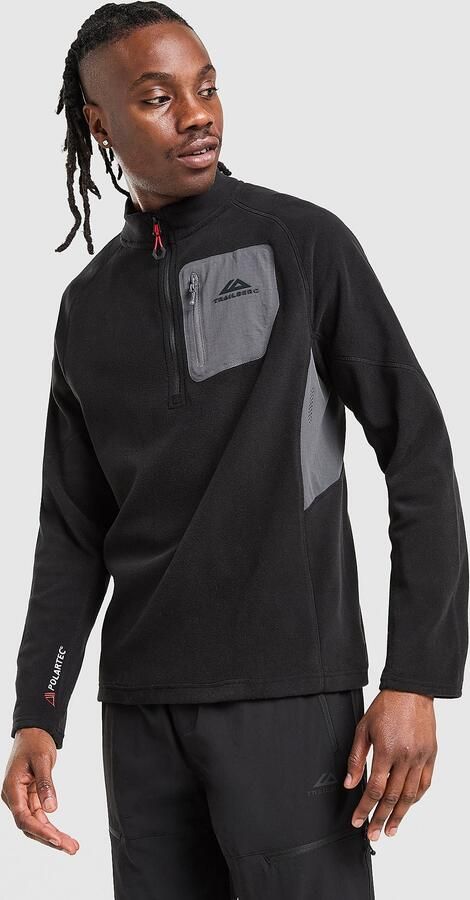 Trailberg Driftmoor 1 4 Zip Top Zwart- Heren Zwart